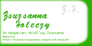 zsuzsanna holeczy business card